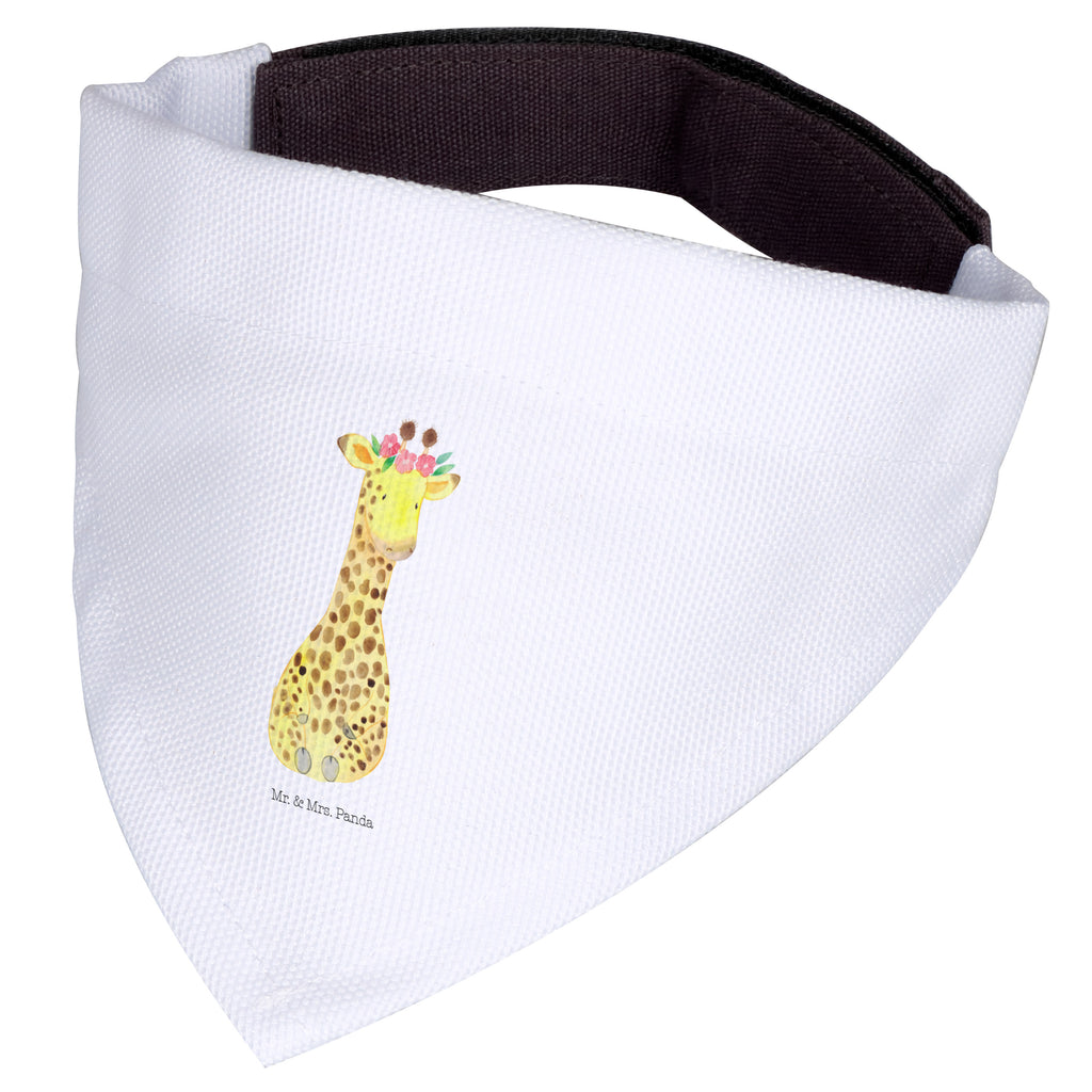 Hundehalstuch S Giraffe Blumenkranz Hundehalstuch, Halstuch, Hunde, Tuch, klein, kleine Hunde, Afrika, Wildtiere, Giraffe, Blumenkranz, Abenteurer, Selbstliebe, Freundin