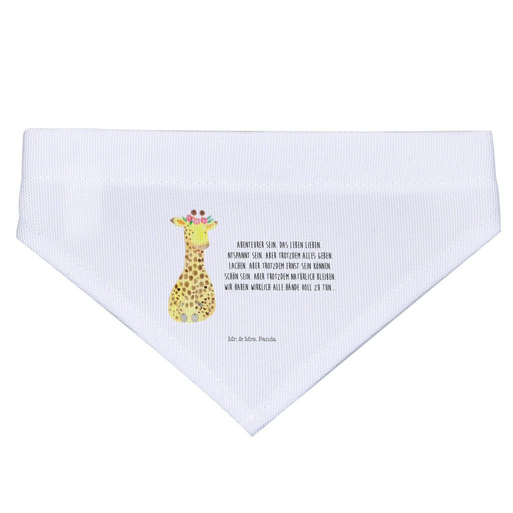 Hundehalstuch S Giraffe Blumenkranz Hundehalstuch, Halstuch, Hunde, Tuch, klein, kleine Hunde, Afrika, Wildtiere, Giraffe, Blumenkranz, Abenteurer, Selbstliebe, Freundin