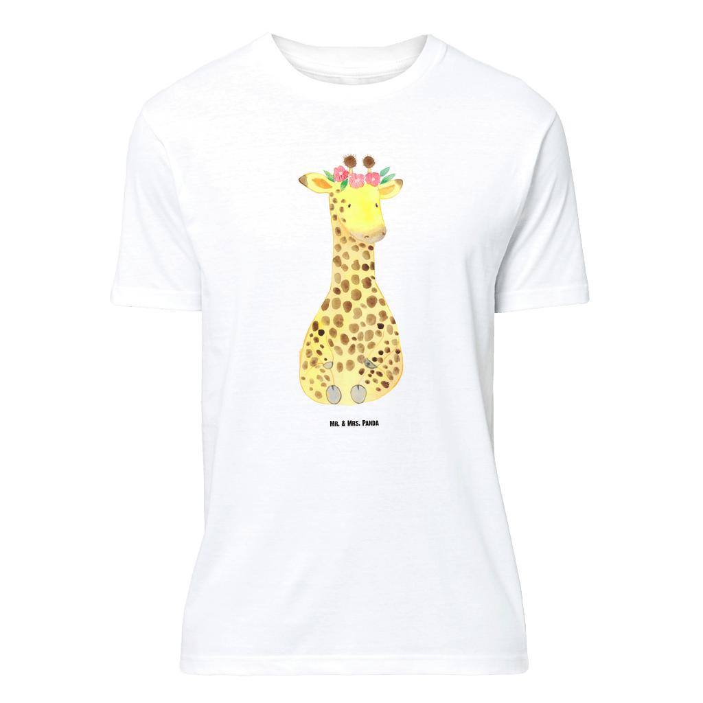 Größe XXL T-Shirt Giraffe Blumenkranz T-Shirt, Shirt, Tshirt, Lustiges T-Shirt, T-Shirt mit Spruch, Party, Junggesellenabschied, Jubiläum, Geburstag, Herrn, Damen, Männer, Frauen, Schlafshirt, Nachthemd, Sprüche, Afrika, Wildtiere, Giraffe, Blumenkranz, Abenteurer, Selbstliebe, Freundin