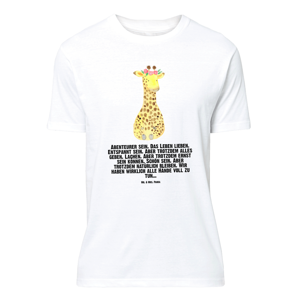 Größe XXL T-Shirt Giraffe Blumenkranz T-Shirt, Shirt, Tshirt, Lustiges T-Shirt, T-Shirt mit Spruch, Party, Junggesellenabschied, Jubiläum, Geburstag, Herrn, Damen, Männer, Frauen, Schlafshirt, Nachthemd, Sprüche, Afrika, Wildtiere, Giraffe, Blumenkranz, Abenteurer, Selbstliebe, Freundin