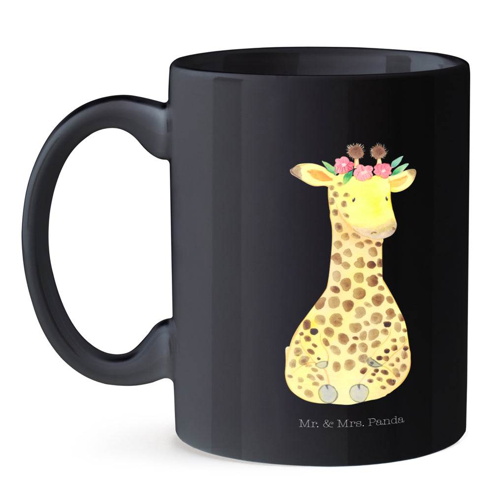 Tasse Giraffe Blumenkranz Giraffe, Blumenkranz, Abenteurer, Selbstliebe, Freundin Becher, Kaffeetasse, Kaffeebecher, Tee, Frühstück, Büro  Afrika, Wildtiere