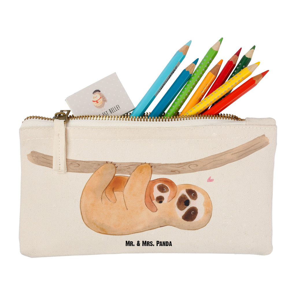 Schminktasche Faultier mit Kind Schminktasche, Kosmetiktasche, Kosmetikbeutel, Stiftemäppchen, Etui, Federmappe, Makeup, XXL, Schminketui, Kosmetiketui, Schlamperetui, Faultier, Faultier Geschenk, Faultier Deko, Kind, Baby, Liebe, Mutter, Mama, Geburt, Kinder, Faulheit, Spaß, Niedlichkeit