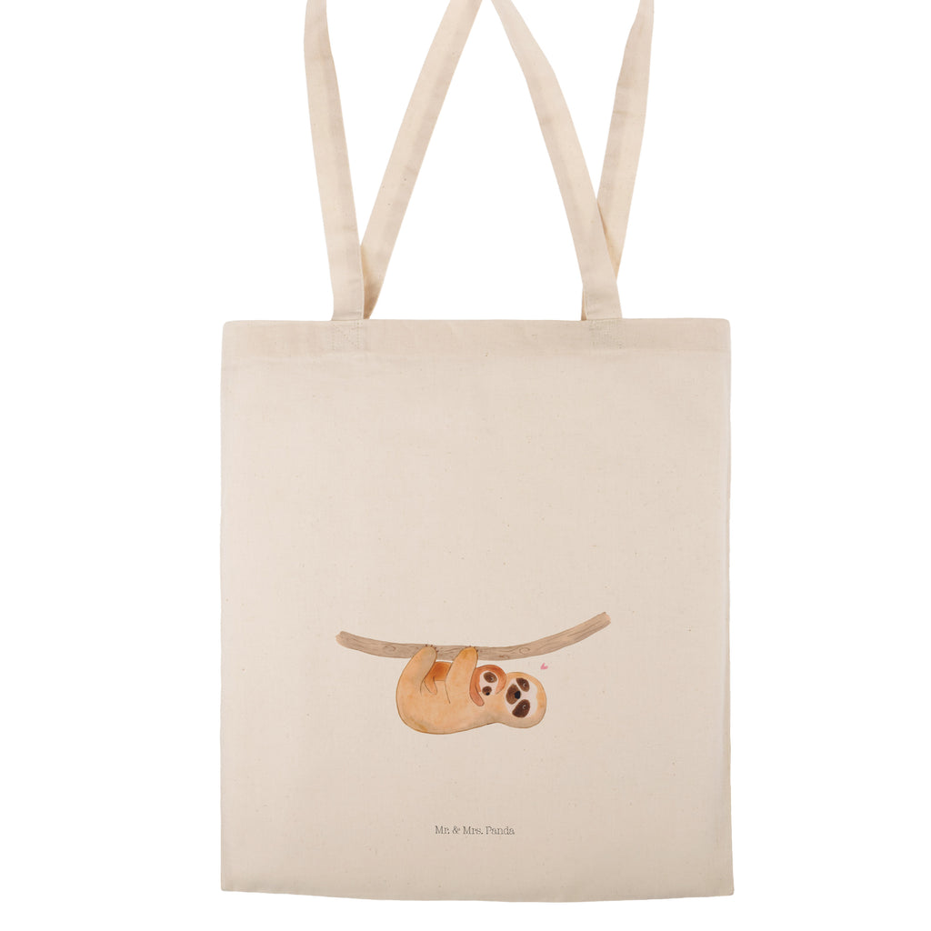 Tragetasche Faultier mit Kind Beuteltasche, Beutel, Einkaufstasche, Jutebeutel, Stoffbeutel, Faultier, Faultier Geschenk, Faultier Deko, Kind, Baby, Liebe, Mutter, Mama, Geburt, Kinder, Faulheit, Spaß, Niedlichkeit
