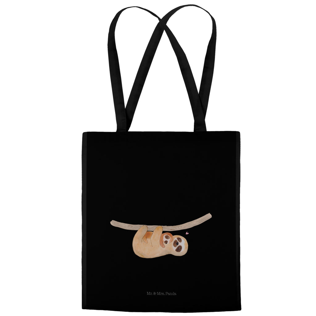 Tragetasche Faultier mit Kind Beuteltasche, Beutel, Einkaufstasche, Jutebeutel, Stoffbeutel, Faultier, Faultier Geschenk, Faultier Deko, Kind, Baby, Liebe, Mutter, Mama, Geburt, Kinder, Faulheit, Spaß, Niedlichkeit