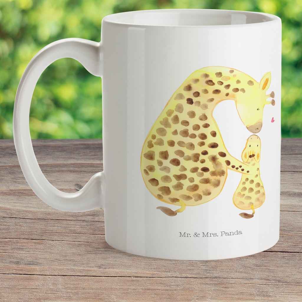 Kindertasse Giraffe mit Kind Kunststoff Tasse, Kindergarten, Tasse, Trinkbecher, Camping Becher, Kaffeetasse, Kunststoffbecher, Kindergartenbecher, Outdoorgeschirr, Kunststoffgeschirr, Reisebecher, Reisetasse, Kinderbecher, Afrika, Wildtiere, Giraffe, Kind, Mutter, Mama, Tochter, Sohn, Lieblingsmensch
