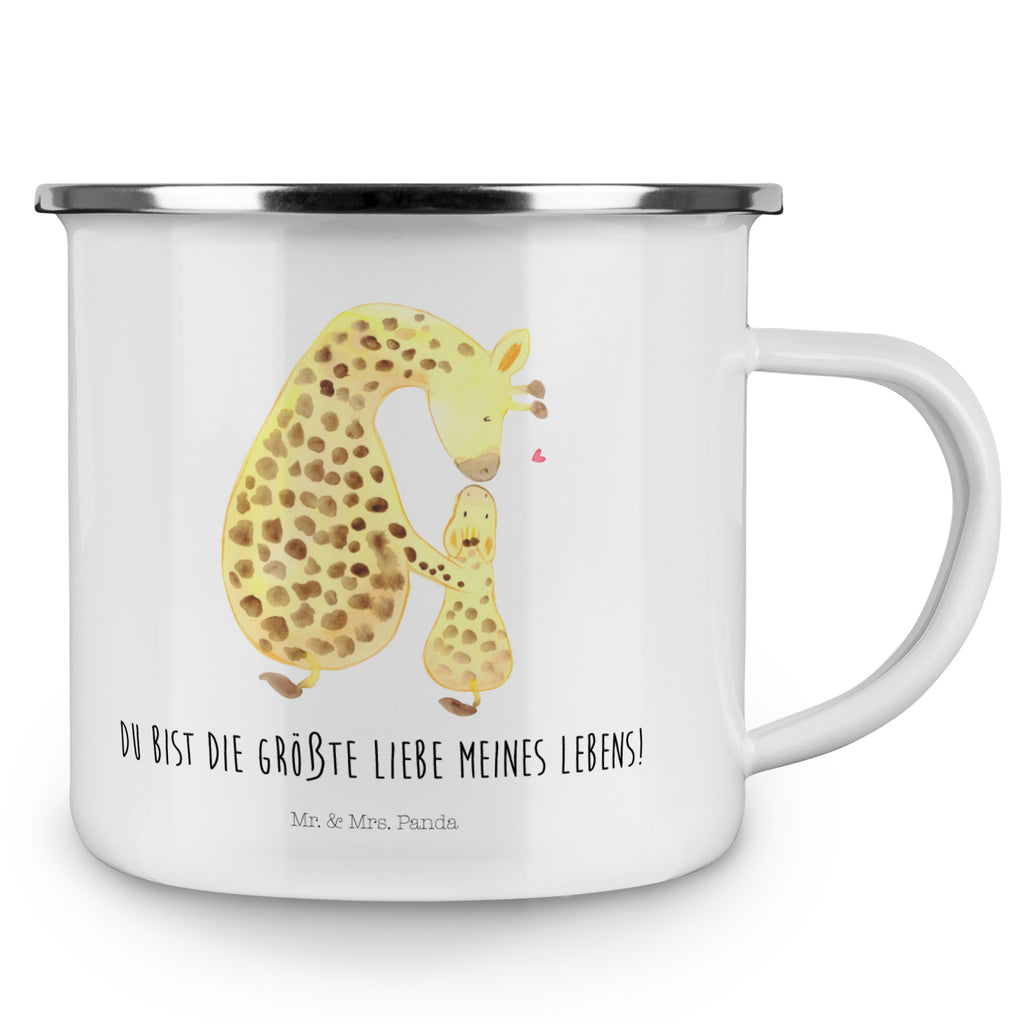 Camping Emaille Tasse Giraffe mit Kind Campingtasse, Trinkbecher, Metalltasse, Outdoor Tasse, Emaille Trinkbecher, Blechtasse Outdoor, Emaille Campingbecher, Edelstahl Trinkbecher, Metalltasse für Camping, Kaffee Blechtasse, Camping Tasse Metall, Afrika, Wildtiere, Giraffe, Kind, Mutter, Mama, Tochter, Sohn, Lieblingsmensch