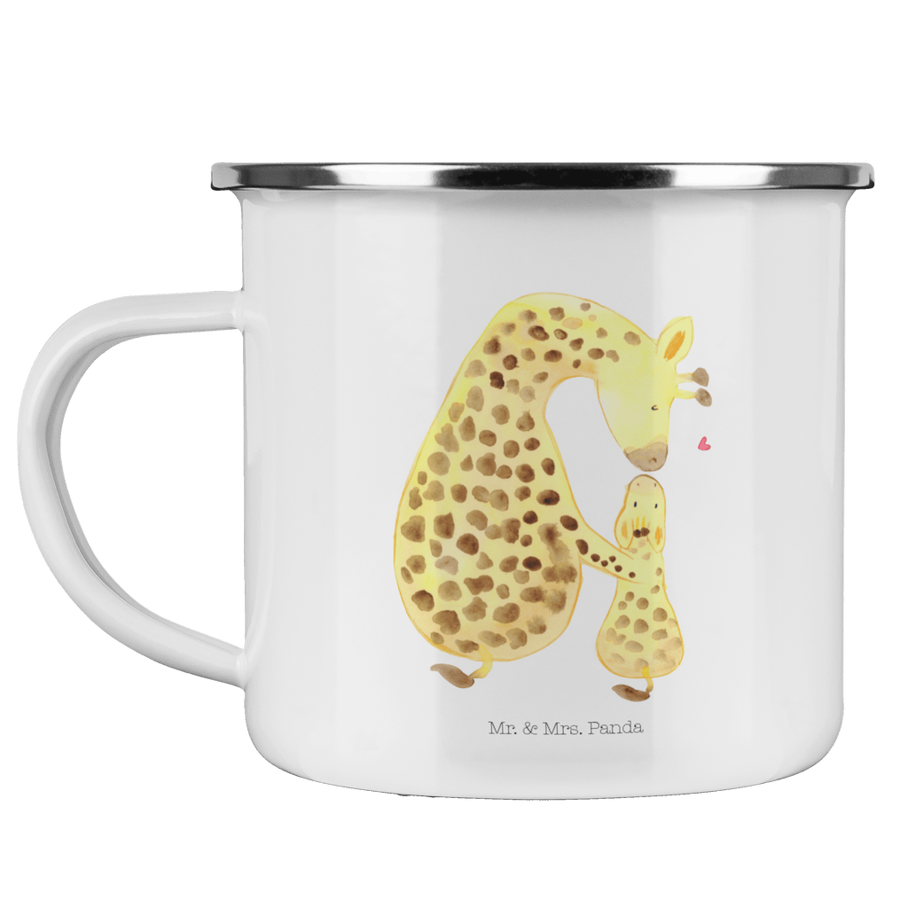 Camping Emaille Tasse Giraffe mit Kind Campingtasse, Trinkbecher, Metalltasse, Outdoor Tasse, Emaille Trinkbecher, Blechtasse Outdoor, Emaille Campingbecher, Edelstahl Trinkbecher, Metalltasse für Camping, Kaffee Blechtasse, Camping Tasse Metall, Afrika, Wildtiere, Giraffe, Kind, Mutter, Mama, Tochter, Sohn, Lieblingsmensch