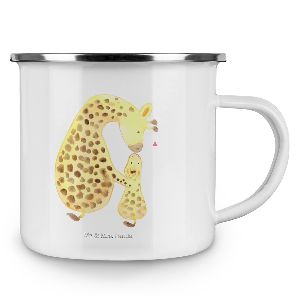 Camping Emaille Tasse Giraffe mit Kind Campingtasse, Trinkbecher, Metalltasse, Outdoor Tasse, Emaille Trinkbecher, Blechtasse Outdoor, Emaille Campingbecher, Edelstahl Trinkbecher, Metalltasse für Camping, Kaffee Blechtasse, Camping Tasse Metall, Afrika, Wildtiere, Giraffe, Kind, Mutter, Mama, Tochter, Sohn, Lieblingsmensch