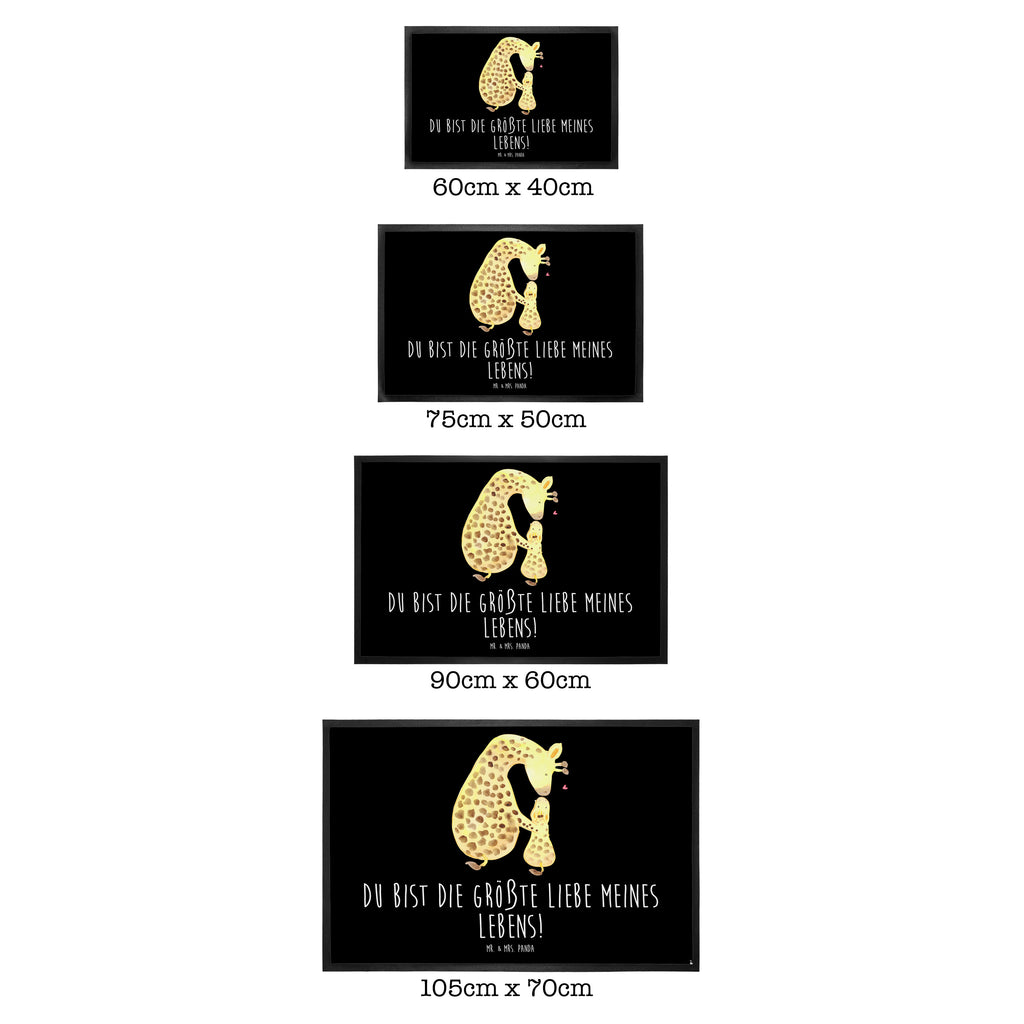 Fußmatte Giraffe mit Kind Giraffe, Kind, Mutter, Mama, Tochter, Sohn, Lieblingsmensch Türvorleger, Schmutzmatte, Fußabtreter, Matte, Schmutzfänger, Fußabstreifer, Schmutzfangmatte, Türmatte, Motivfußmatte,  Haustürmatte, Vorleger  Afrika, Wildtiere