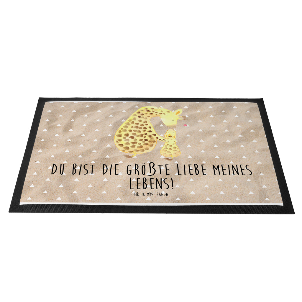 Fußmatte Giraffe mit Kind Giraffe, Kind, Mutter, Mama, Tochter, Sohn, Lieblingsmensch Türvorleger, Schmutzmatte, Fußabtreter, Matte, Schmutzfänger, Fußabstreifer, Schmutzfangmatte, Türmatte, Motivfußmatte,  Haustürmatte, Vorleger  Afrika, Wildtiere