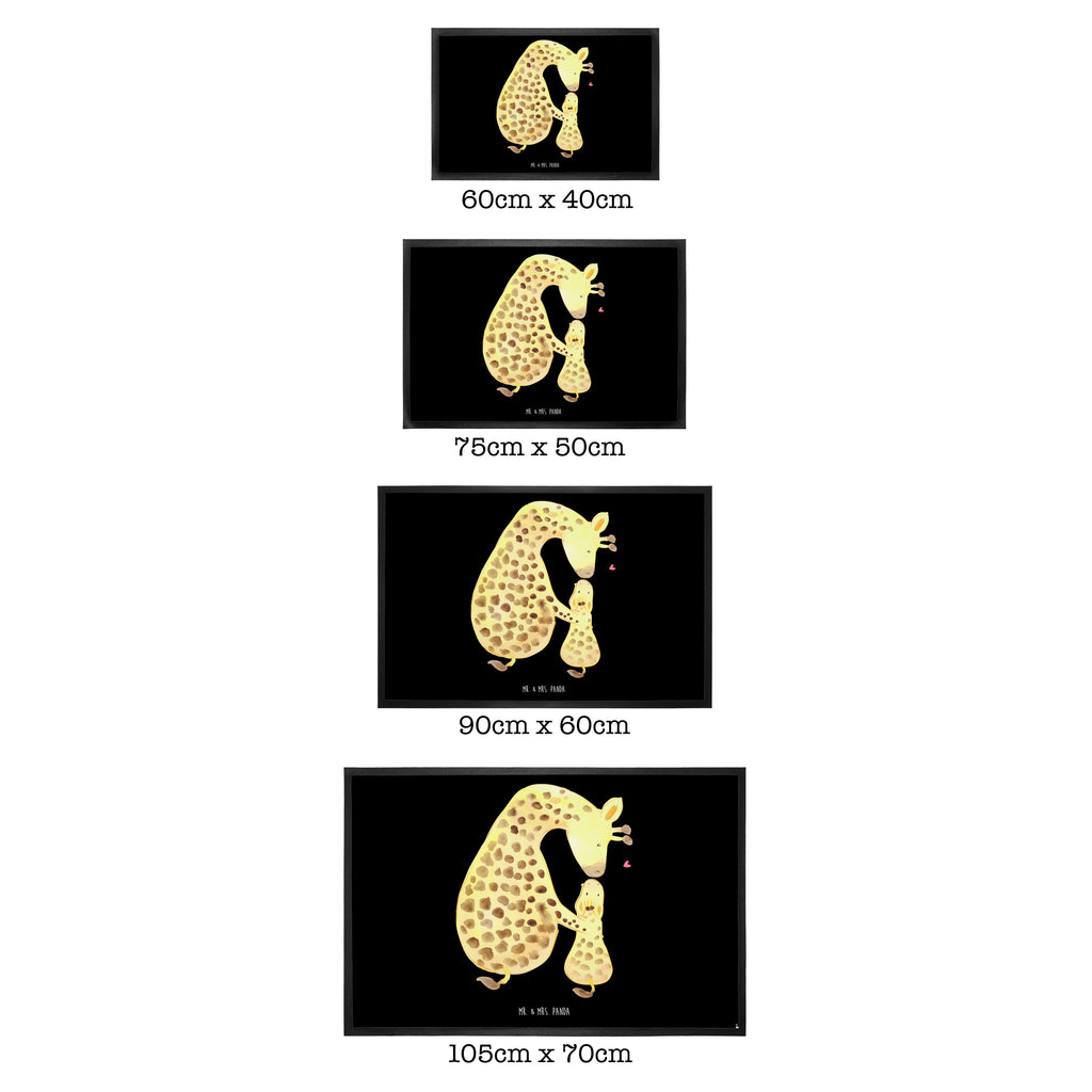 Fußmatte Giraffe mit Kind Giraffe, Kind, Mutter, Mama, Tochter, Sohn, Lieblingsmensch Türvorleger, Schmutzmatte, Fußabtreter, Matte, Schmutzfänger, Fußabstreifer, Schmutzfangmatte, Türmatte, Motivfußmatte,  Haustürmatte, Vorleger  Afrika, Wildtiere