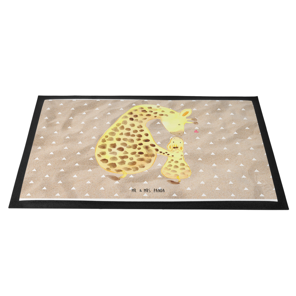 Fußmatte Giraffe mit Kind Giraffe, Kind, Mutter, Mama, Tochter, Sohn, Lieblingsmensch Türvorleger, Schmutzmatte, Fußabtreter, Matte, Schmutzfänger, Fußabstreifer, Schmutzfangmatte, Türmatte, Motivfußmatte,  Haustürmatte, Vorleger  Afrika, Wildtiere