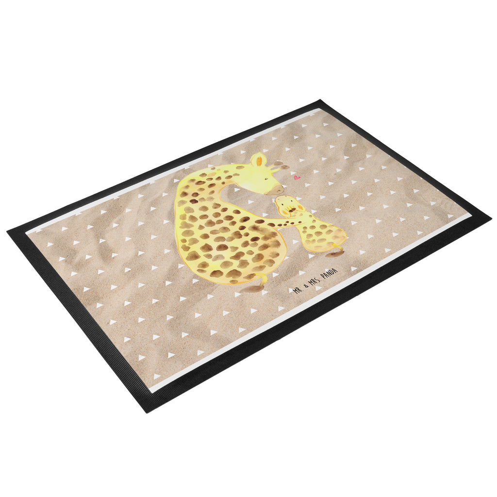 Fußmatte Giraffe mit Kind Giraffe, Kind, Mutter, Mama, Tochter, Sohn, Lieblingsmensch Türvorleger, Schmutzmatte, Fußabtreter, Matte, Schmutzfänger, Fußabstreifer, Schmutzfangmatte, Türmatte, Motivfußmatte,  Haustürmatte, Vorleger  Afrika, Wildtiere