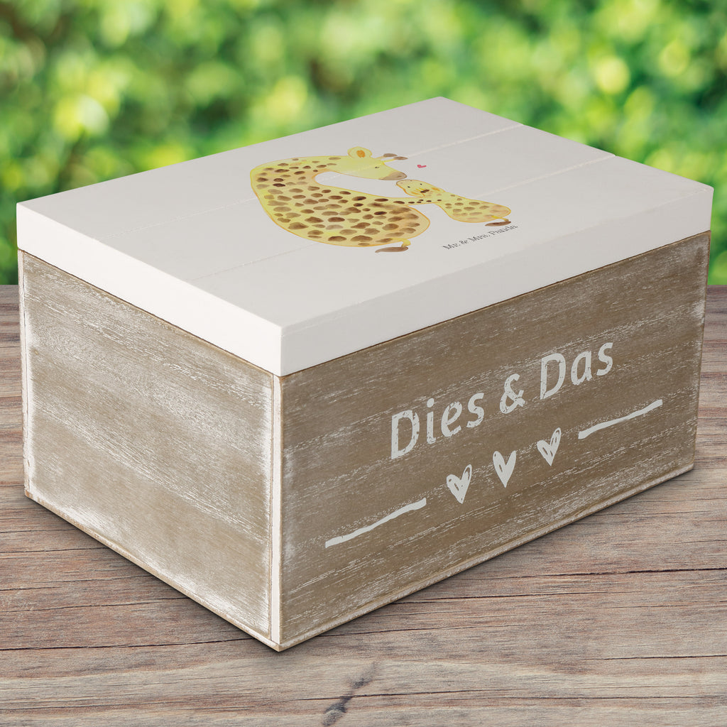 Holzkiste Giraffe mit Kind Holzkiste, Kiste, Schatzkiste, Truhe, Schatulle, XXL, Erinnerungsbox, Erinnerungskiste, Dekokiste, Aufbewahrungsbox, Afrika, Wildtiere, Giraffe, Kind, Mutter, Mama, Tochter, Sohn, Lieblingsmensch