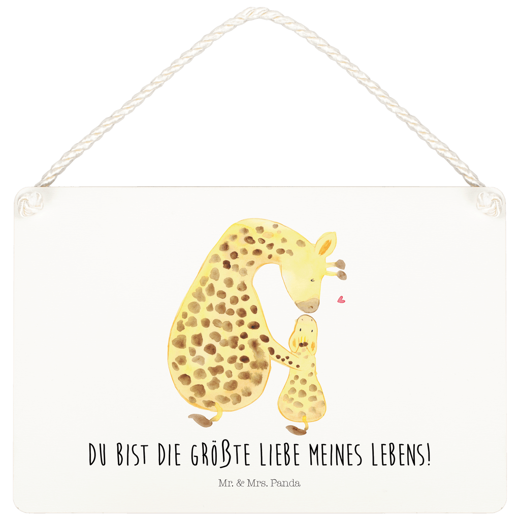 Deko Schild Giraffe mit Kind Dekoschild, Deko Schild, Schild, Tür Schild, Türschild, Holzschild, Wandschild, Wanddeko, Afrika, Wildtiere, Giraffe, Kind, Mutter, Mama, Tochter, Sohn, Lieblingsmensch