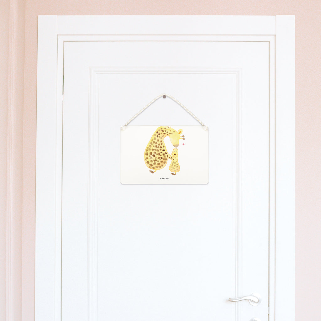 Deko Schild Giraffe mit Kind Dekoschild, Deko Schild, Schild, Tür Schild, Türschild, Holzschild, Wandschild, Wanddeko, Afrika, Wildtiere, Giraffe, Kind, Mutter, Mama, Tochter, Sohn, Lieblingsmensch