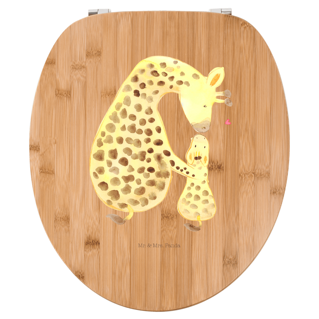 Motiv WC Sitz Giraffe mit Kind Klobrille, Klodeckel, Toilettendeckel, WC-Sitz, Toilette, Afrika, Wildtiere, Giraffe, Kind, Mutter, Mama, Tochter, Sohn, Lieblingsmensch