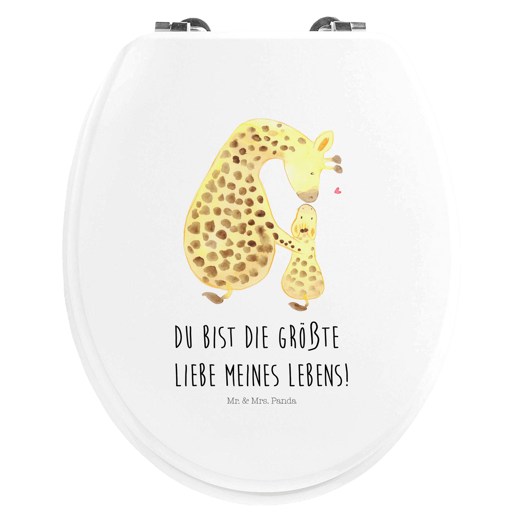 Motiv WC Sitz Giraffe mit Kind Klobrille, Klodeckel, Toilettendeckel, WC-Sitz, Toilette, Afrika, Wildtiere, Giraffe, Kind, Mutter, Mama, Tochter, Sohn, Lieblingsmensch