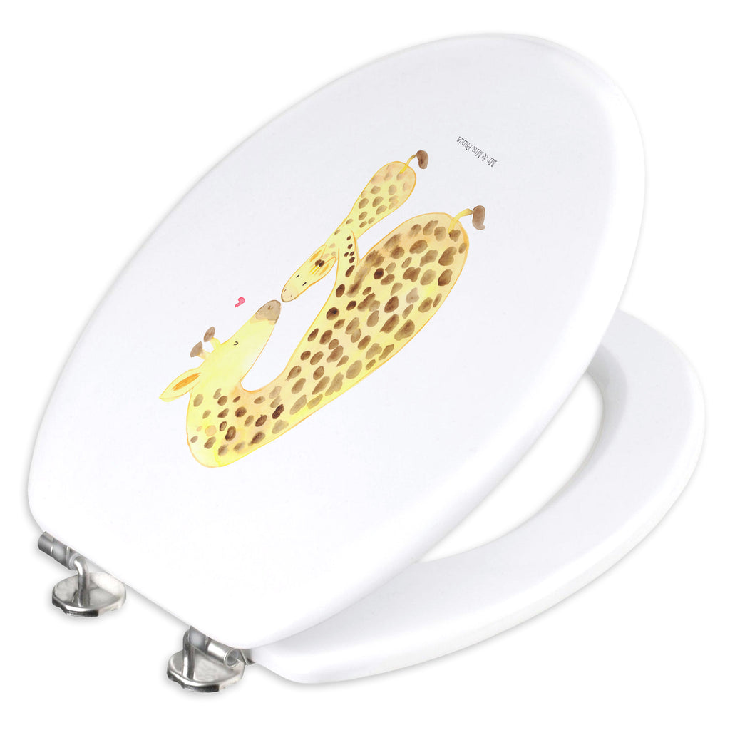 Motiv WC Sitz Giraffe mit Kind Klobrille, Klodeckel, Toilettendeckel, WC-Sitz, Toilette, Afrika, Wildtiere, Giraffe, Kind, Mutter, Mama, Tochter, Sohn, Lieblingsmensch