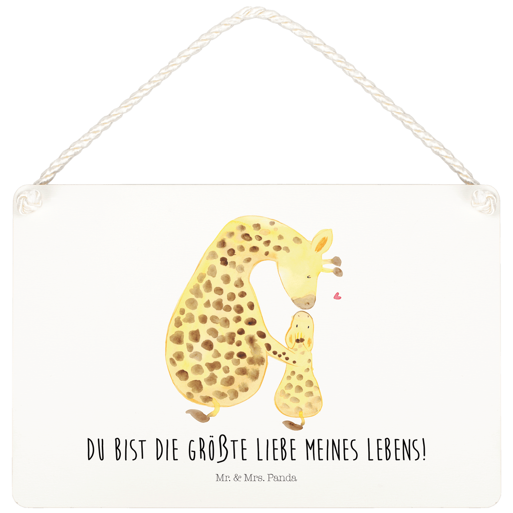Deko Schild Giraffe mit Kind Dekoschild, Deko Schild, Schild, Tür Schild, Türschild, Holzschild, Wandschild, Wanddeko, Afrika, Wildtiere, Giraffe, Kind, Mutter, Mama, Tochter, Sohn, Lieblingsmensch
