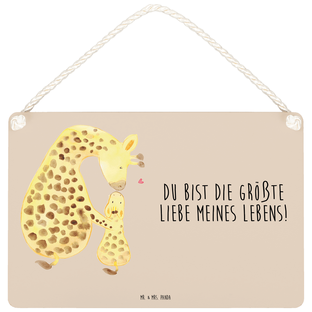 Deko Schild Giraffe mit Kind Dekoschild, Deko Schild, Schild, Tür Schild, Türschild, Holzschild, Wandschild, Wanddeko, Afrika, Wildtiere, Giraffe, Kind, Mutter, Mama, Tochter, Sohn, Lieblingsmensch