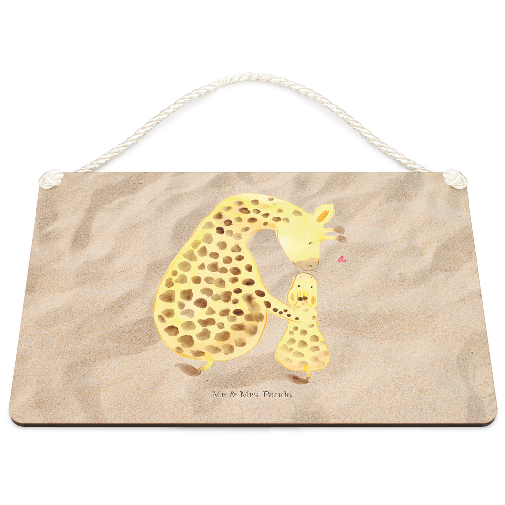 Deko Schild Giraffe mit Kind Dekoschild, Deko Schild, Schild, Tür Schild, Türschild, Holzschild, Wandschild, Wanddeko, Afrika, Wildtiere, Giraffe, Kind, Mutter, Mama, Tochter, Sohn, Lieblingsmensch