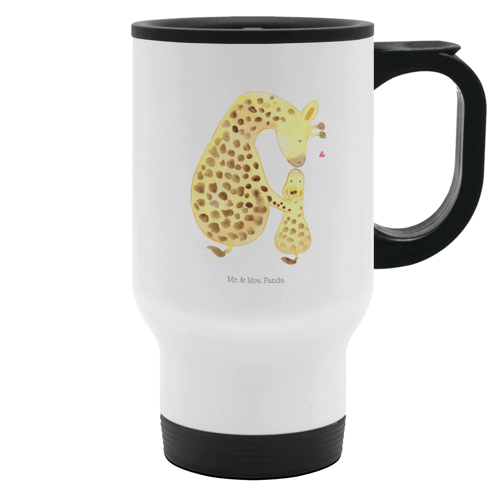 Thermobecher Giraffe mit Kind Thermobecher, To Go Becher, Thermotasse, Kaffeebecher, Isolierbecher, Thermobecher To Go, Warmhaltetasse, Edelstahlbecher, Reisebecher, Tasse mit Deckel, Thermobecher für 400 ml, Kaffeetasse zum Mitnehmen, Tasse zum Mitnehmen, Spülmaschinenfest, Afrika, Wildtiere, Giraffe, Kind, Mutter, Mama, Tochter, Sohn, Lieblingsmensch