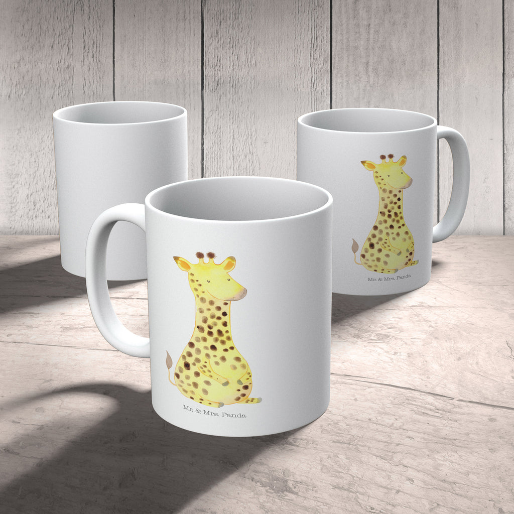 Tasse Giraffe Zufrieden Giraffe, Afrika, Zufrieden, Glück, Abenteuer Becher, Kaffeetasse, Kaffeebecher, Tee, Frühstück, Büro  Afrika, Wildtiere