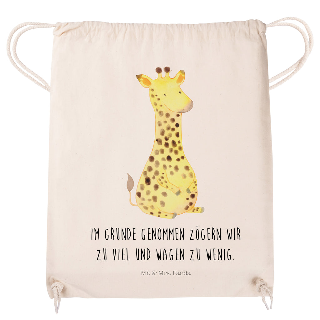 Sportbeutel Giraffe Zufrieden Turnbeutel, Beutel, Sporttasche, Tasche, Stoffbeutel, Afrika, Wildtiere, Giraffe, Zufrieden, Glück, Abenteuer