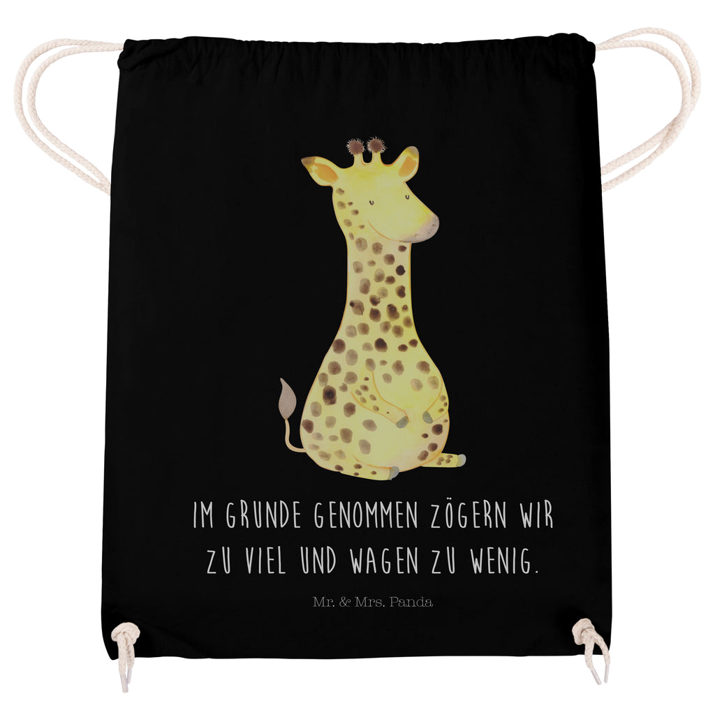 Sportbeutel Giraffe Zufrieden Turnbeutel, Beutel, Sporttasche, Tasche, Stoffbeutel, Afrika, Wildtiere, Giraffe, Zufrieden, Glück, Abenteuer