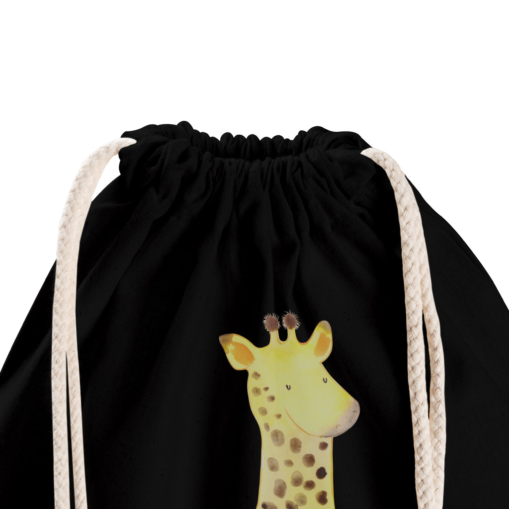 Sportbeutel Giraffe Zufrieden Turnbeutel, Beutel, Sporttasche, Tasche, Stoffbeutel, Afrika, Wildtiere, Giraffe, Zufrieden, Glück, Abenteuer