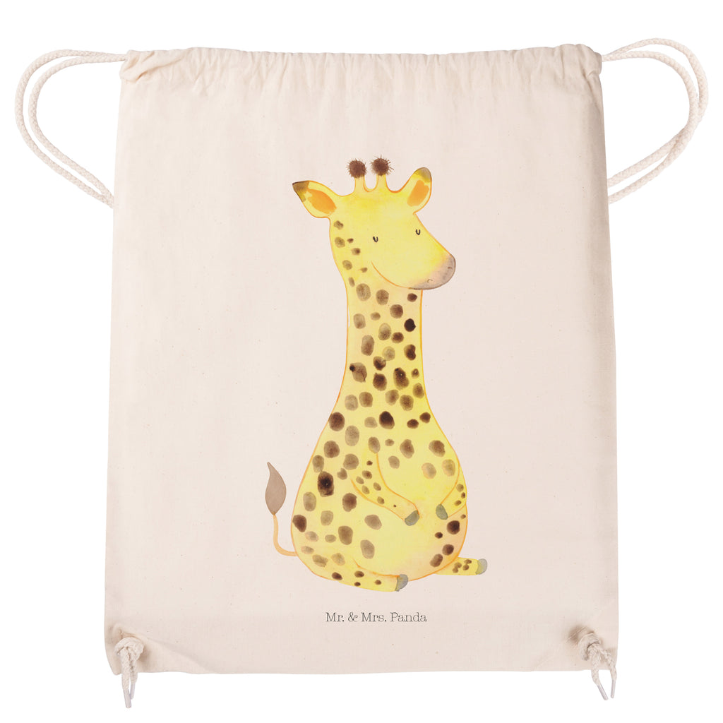Sportbeutel Giraffe Zufrieden Turnbeutel, Beutel, Sporttasche, Tasche, Stoffbeutel, Afrika, Wildtiere, Giraffe, Zufrieden, Glück, Abenteuer