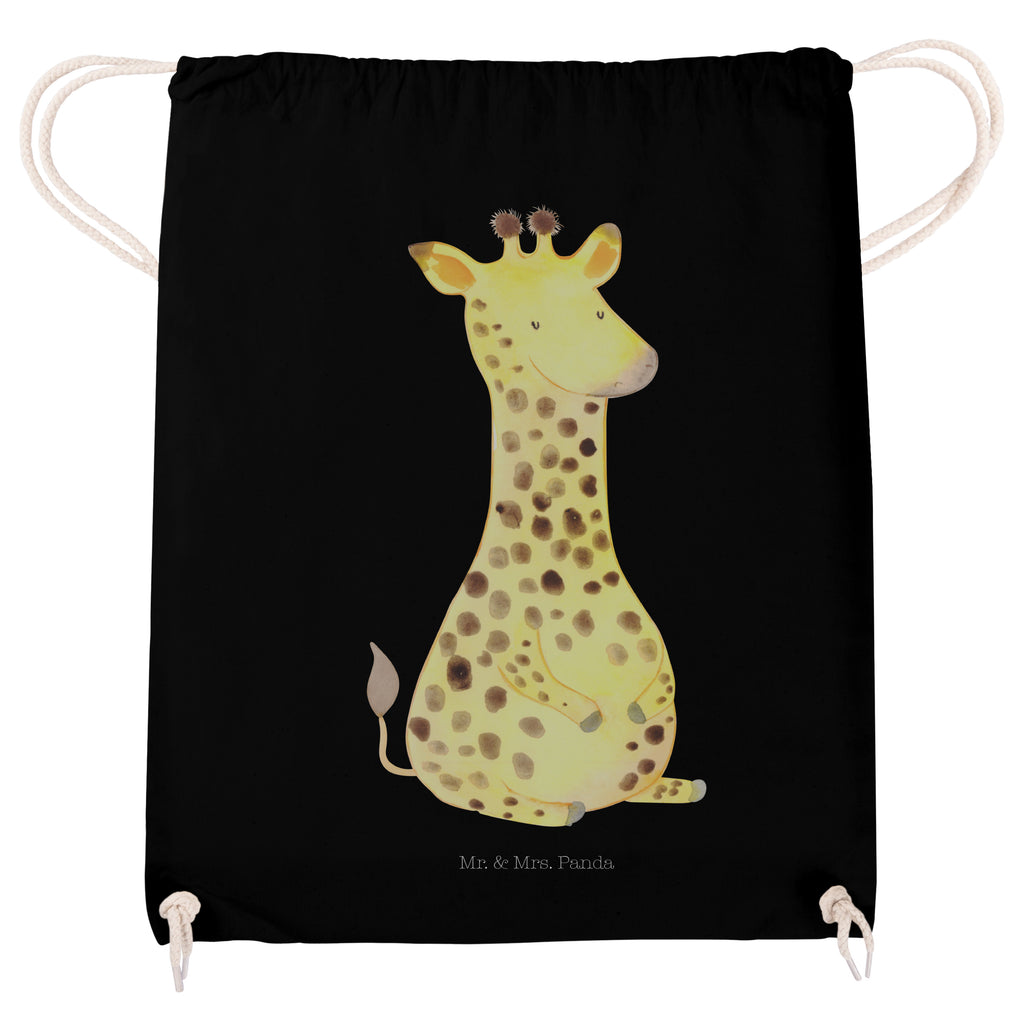 Sportbeutel Giraffe Zufrieden Turnbeutel, Beutel, Sporttasche, Tasche, Stoffbeutel, Afrika, Wildtiere, Giraffe, Zufrieden, Glück, Abenteuer