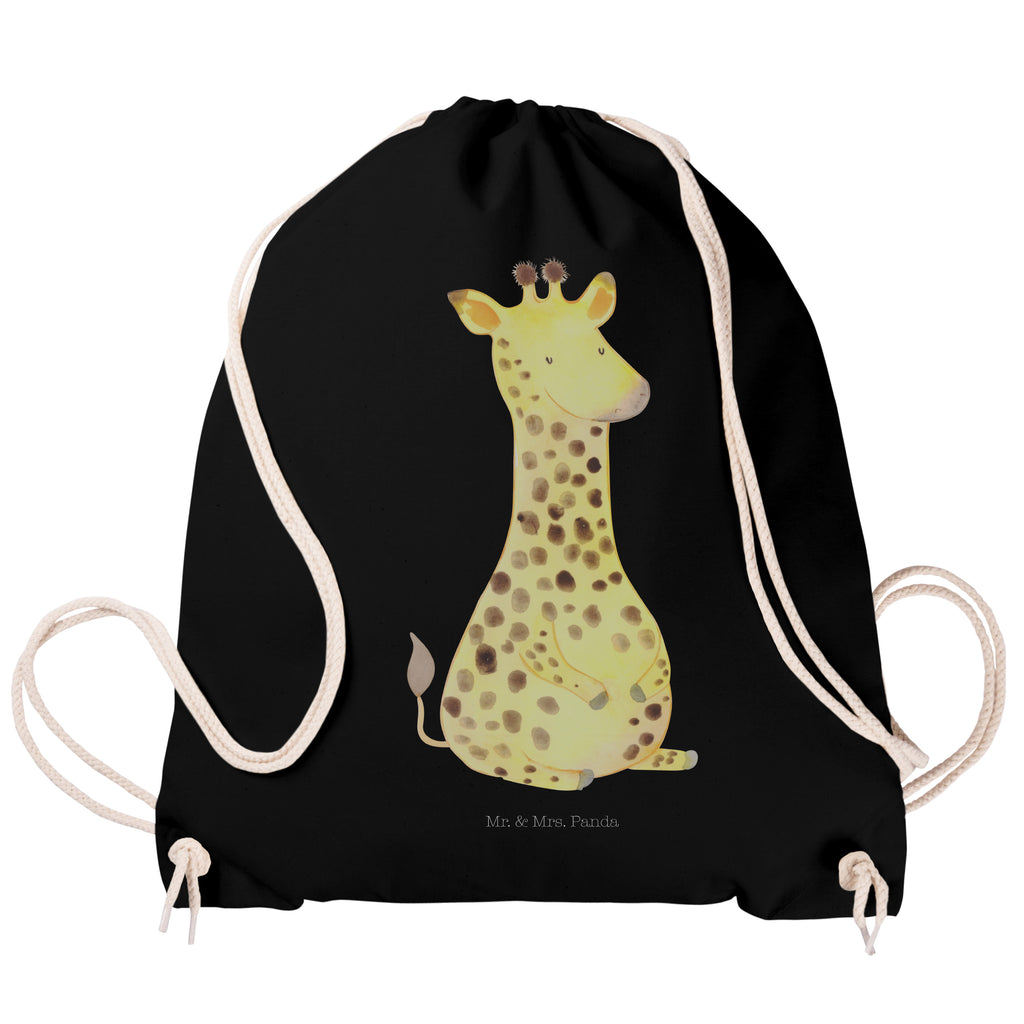 Sportbeutel Giraffe Zufrieden Turnbeutel, Beutel, Sporttasche, Tasche, Stoffbeutel, Afrika, Wildtiere, Giraffe, Zufrieden, Glück, Abenteuer