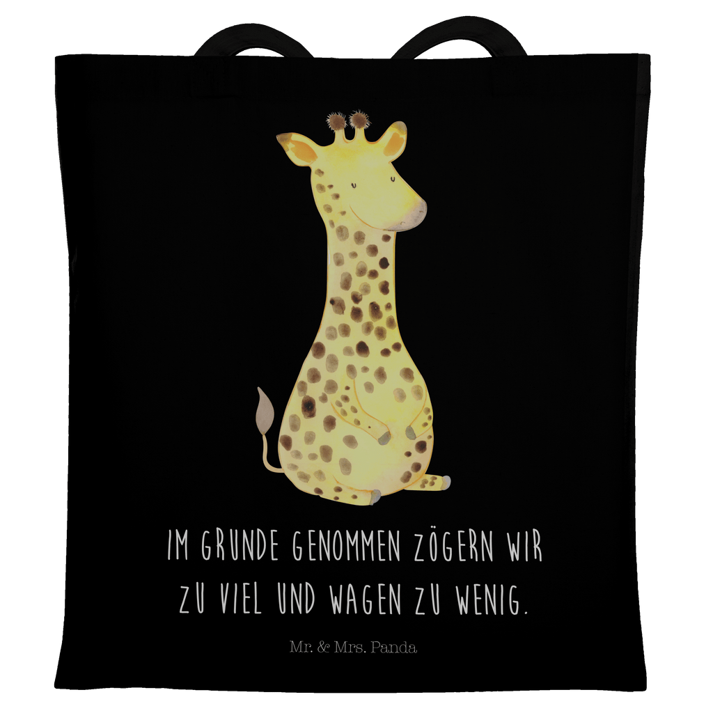 Tragetasche Giraffe Zufrieden Beuteltasche, Beutel, Einkaufstasche, Jutebeutel, Stoffbeutel, Afrika, Wildtiere, Giraffe, Zufrieden, Glück, Abenteuer