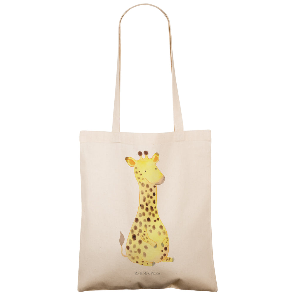 Tragetasche Giraffe Zufrieden Beuteltasche, Beutel, Einkaufstasche, Jutebeutel, Stoffbeutel, Afrika, Wildtiere, Giraffe, Zufrieden, Glück, Abenteuer