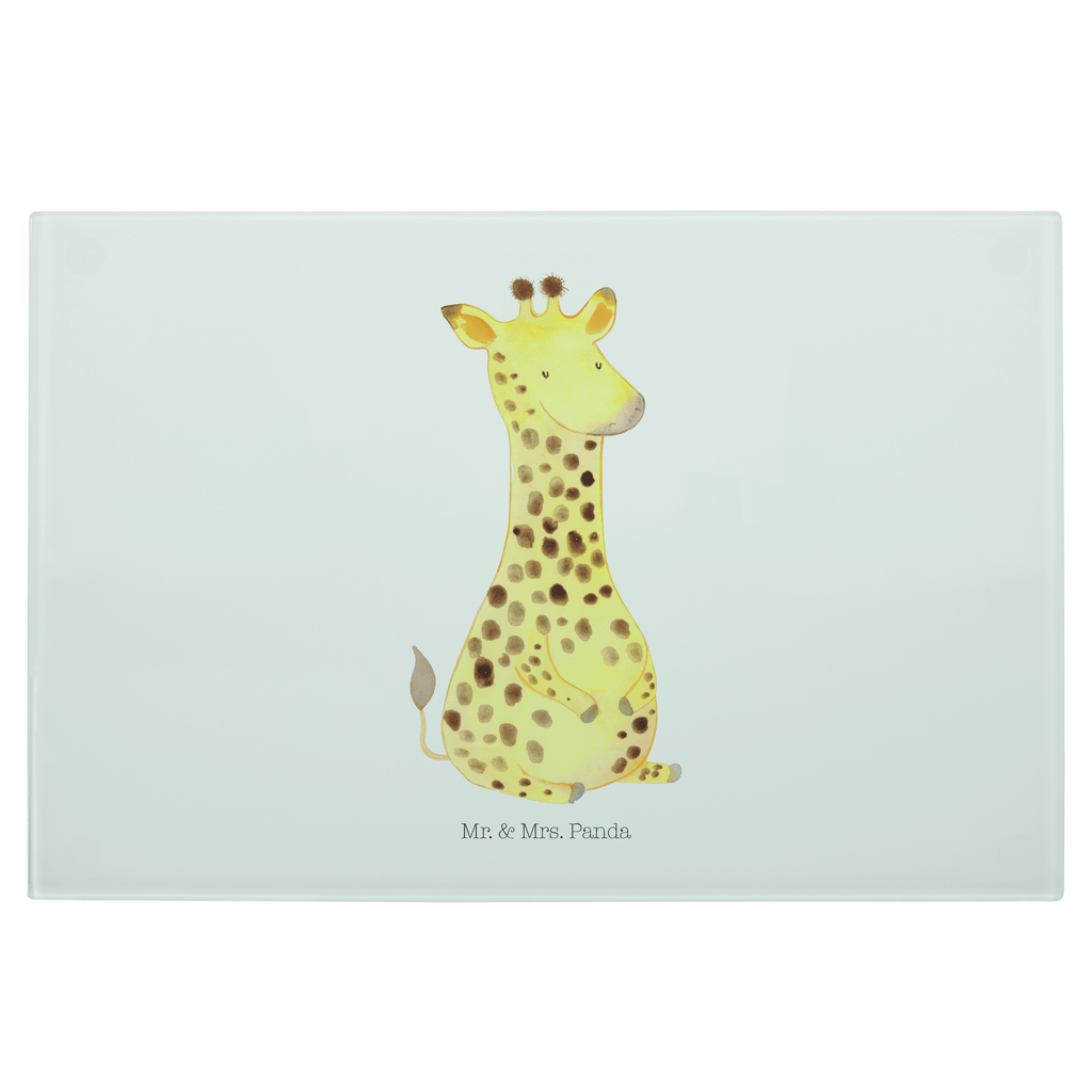 Medium Glas Schneidbrett Giraffe Zufrieden Glasschneidebrett, Schneidebrett, Afrika, Wildtiere, Giraffe, Zufrieden, Glück, Abenteuer