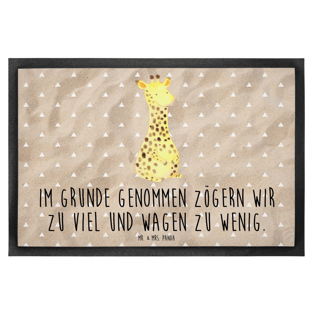 Fußmatte Giraffe Zufrieden Giraffe, Afrika, Zufrieden, Glück, Abenteuer Türvorleger, Schmutzmatte, Fußabtreter, Matte, Schmutzfänger, Fußabstreifer, Schmutzfangmatte, Türmatte, Motivfußmatte,  Haustürmatte, Vorleger  Afrika, Wildtiere