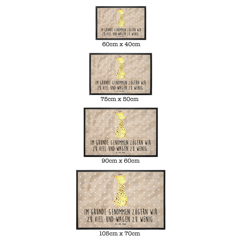 Fußmatte Giraffe Zufrieden Giraffe, Afrika, Zufrieden, Glück, Abenteuer Türvorleger, Schmutzmatte, Fußabtreter, Matte, Schmutzfänger, Fußabstreifer, Schmutzfangmatte, Türmatte, Motivfußmatte,  Haustürmatte, Vorleger  Afrika, Wildtiere