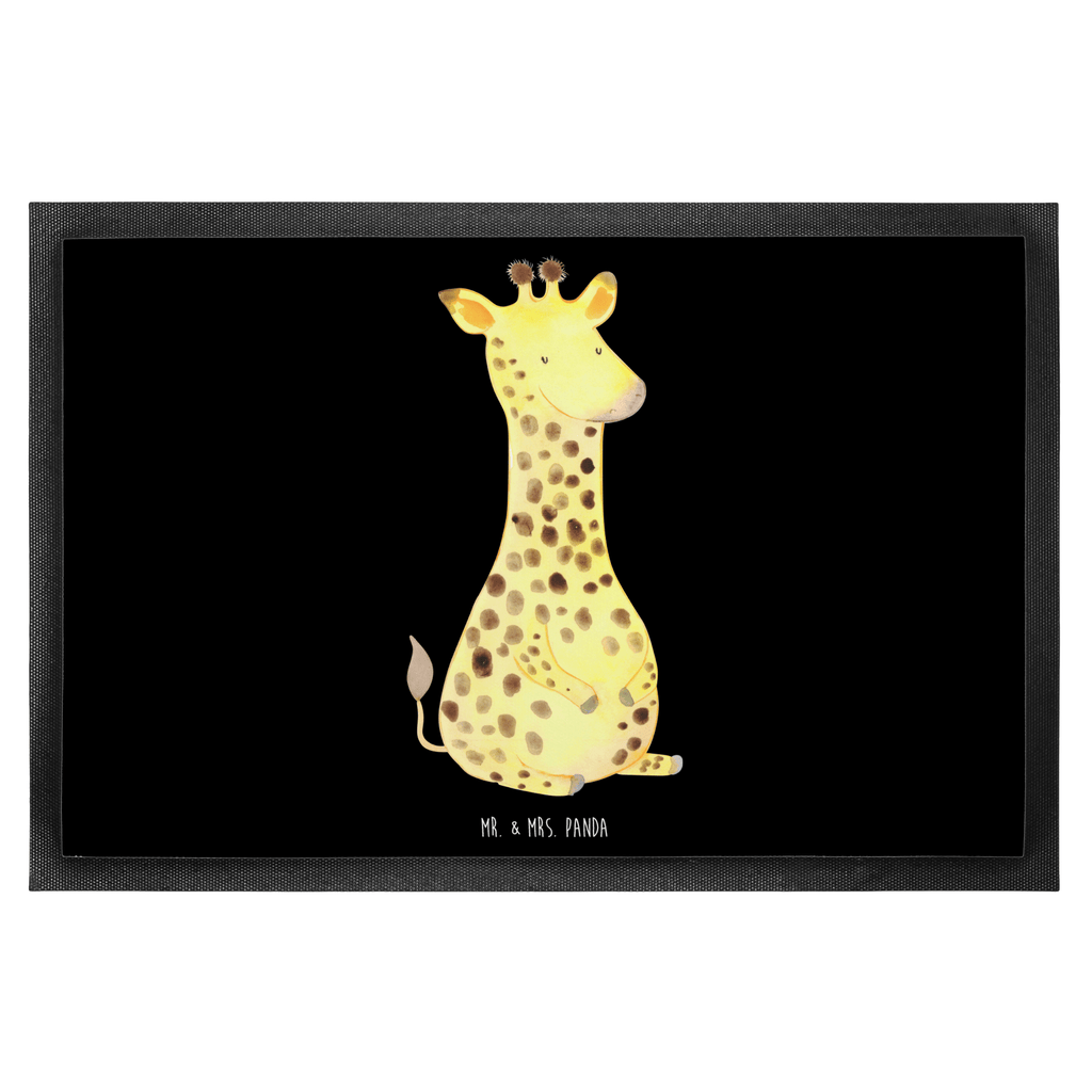 Fußmatte Giraffe Zufrieden Giraffe, Afrika, Zufrieden, Glück, Abenteuer Türvorleger, Schmutzmatte, Fußabtreter, Matte, Schmutzfänger, Fußabstreifer, Schmutzfangmatte, Türmatte, Motivfußmatte,  Haustürmatte, Vorleger  Afrika, Wildtiere