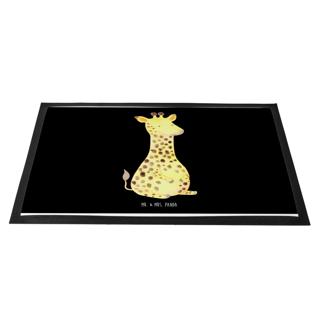 Fußmatte Giraffe Zufrieden Giraffe, Afrika, Zufrieden, Glück, Abenteuer Türvorleger, Schmutzmatte, Fußabtreter, Matte, Schmutzfänger, Fußabstreifer, Schmutzfangmatte, Türmatte, Motivfußmatte,  Haustürmatte, Vorleger  Afrika, Wildtiere