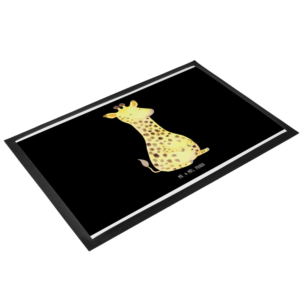 Fußmatte Giraffe Zufrieden Giraffe, Afrika, Zufrieden, Glück, Abenteuer Türvorleger, Schmutzmatte, Fußabtreter, Matte, Schmutzfänger, Fußabstreifer, Schmutzfangmatte, Türmatte, Motivfußmatte,  Haustürmatte, Vorleger  Afrika, Wildtiere