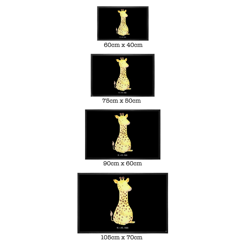 Fußmatte Giraffe Zufrieden Giraffe, Afrika, Zufrieden, Glück, Abenteuer Türvorleger, Schmutzmatte, Fußabtreter, Matte, Schmutzfänger, Fußabstreifer, Schmutzfangmatte, Türmatte, Motivfußmatte,  Haustürmatte, Vorleger  Afrika, Wildtiere