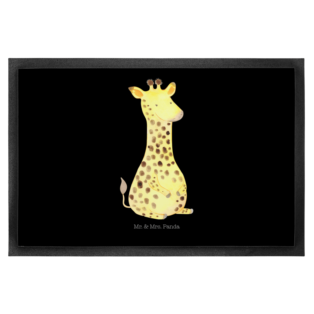 Fußmatte Giraffe Zufrieden Giraffe, Afrika, Zufrieden, Glück, Abenteuer Türvorleger, Schmutzmatte, Fußabtreter, Matte, Schmutzfänger, Fußabstreifer, Schmutzfangmatte, Türmatte, Motivfußmatte,  Haustürmatte, Vorleger  Afrika, Wildtiere