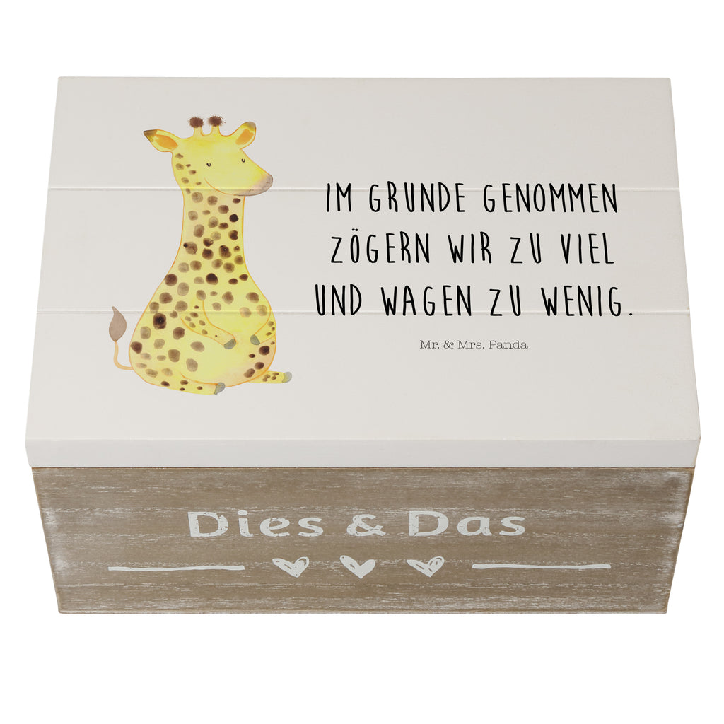 Holzkiste Giraffe Zufrieden Holzkiste, Kiste, Schatzkiste, Truhe, Schatulle, XXL, Erinnerungsbox, Erinnerungskiste, Dekokiste, Aufbewahrungsbox, Afrika, Wildtiere, Giraffe, Zufrieden, Glück, Abenteuer