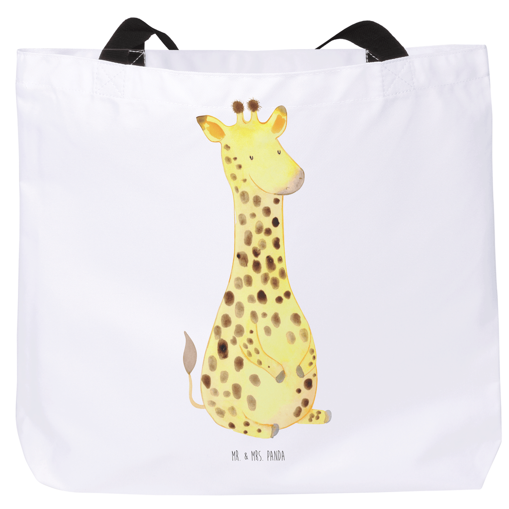 Shopper Giraffe Zufrieden Beutel, Einkaufstasche, Tasche, Strandtasche, Einkaufsbeutel, Shopper, Schultasche, Freizeittasche, Tragebeutel, Schulbeutel, Alltagstasche, Afrika, Wildtiere, Giraffe, Zufrieden, Glück, Abenteuer