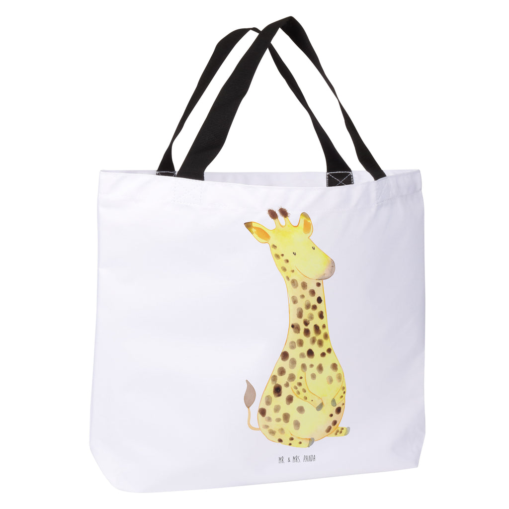 Shopper Giraffe Zufrieden Beutel, Einkaufstasche, Tasche, Strandtasche, Einkaufsbeutel, Shopper, Schultasche, Freizeittasche, Tragebeutel, Schulbeutel, Alltagstasche, Afrika, Wildtiere, Giraffe, Zufrieden, Glück, Abenteuer