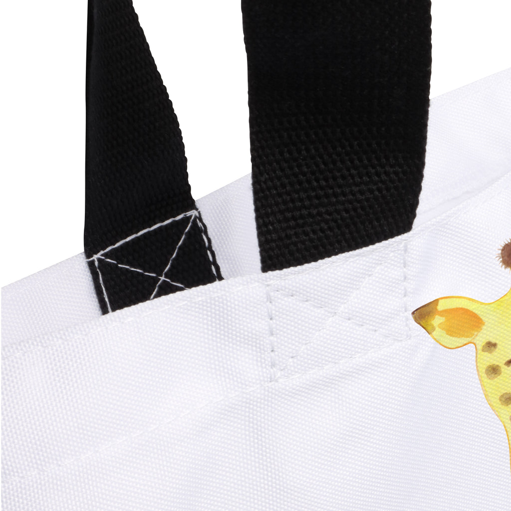 Shopper Giraffe Zufrieden Beutel, Einkaufstasche, Tasche, Strandtasche, Einkaufsbeutel, Shopper, Schultasche, Freizeittasche, Tragebeutel, Schulbeutel, Alltagstasche, Afrika, Wildtiere, Giraffe, Zufrieden, Glück, Abenteuer