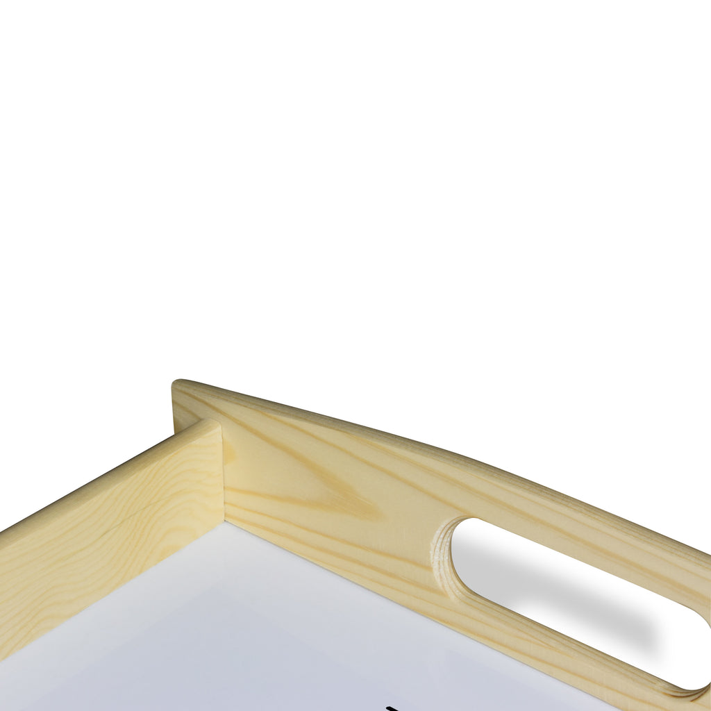 Serviertablett Giraffe Zufrieden Tablett, Holztablett, Küchentablett, Dekotablett, Frühstückstablett, Afrika, Wildtiere, Giraffe, Zufrieden, Glück, Abenteuer