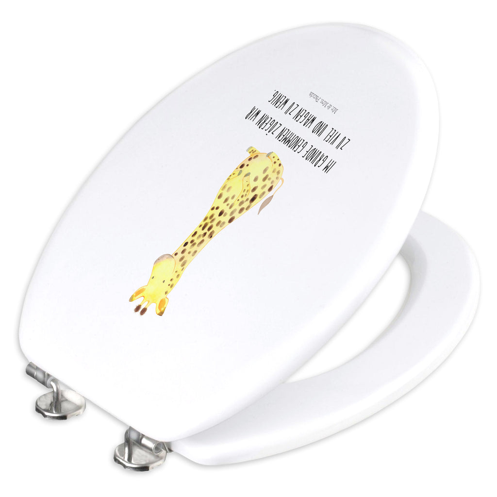 Motiv WC Sitz Giraffe Zufrieden Klobrille, Klodeckel, Toilettendeckel, WC-Sitz, Toilette, Afrika, Wildtiere, Giraffe, Zufrieden, Glück, Abenteuer